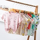 Комплекты одежды для мальчиков и девочек, детская одежда, футболка и шорты, комплекты из 2 предметов для маленьких девочек, комплект одежды, унисекс, спортивный костюм для подростков