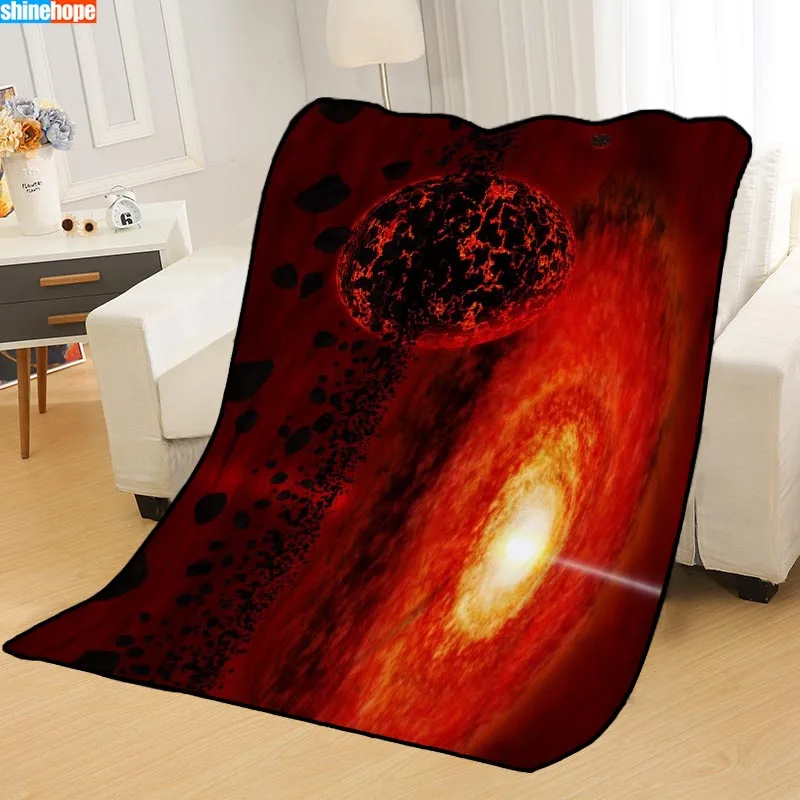 ?? パーソナライズされた毛布星空カスタムスペース毛布ベッドソフトtr Diyあなたピクチャードロップシッピングスロー旅行毛布