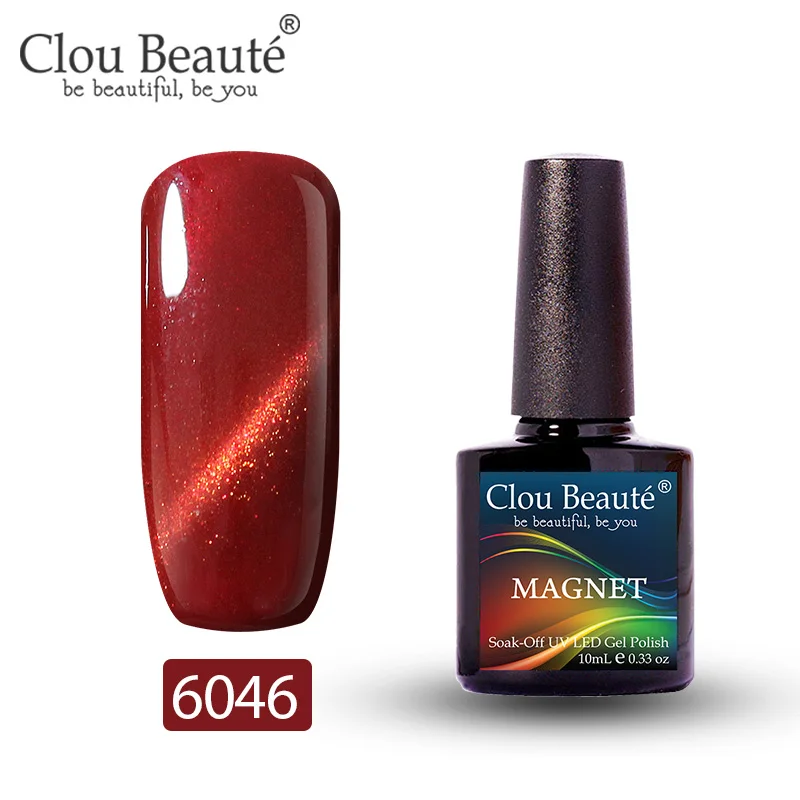 6046 Clou Beaute Гель-лак для кошачьих глаз 46 цветов маникюрный Декор гель лак для ногтей отмачиваемый лак для ногтей 10 мл Полупостоянный лак для ногтей - Цвет: 6046