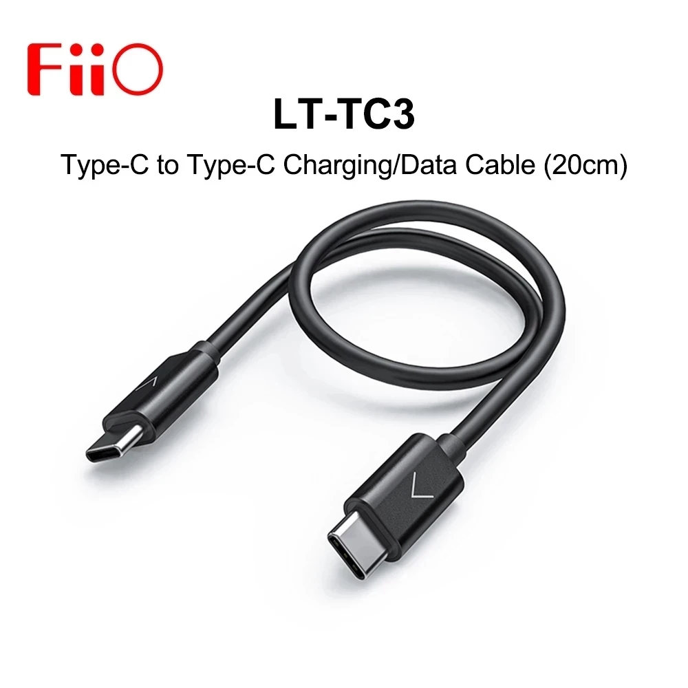FiiO LT-TC3 Type-C to Type C OTG Cable for Android Xiaomi/HuaWei Connect BTR5 BTR3K Q3 Q5S-TC K9(20CM) | Электроника