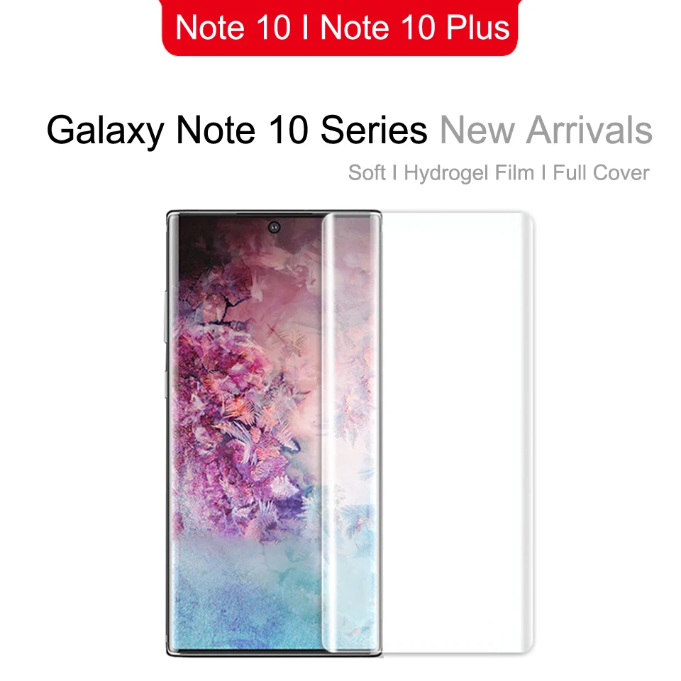 Не закаленное стекло мягкий протектор экрана для samsung Galaxy Note 10 Plus + Note10 S10