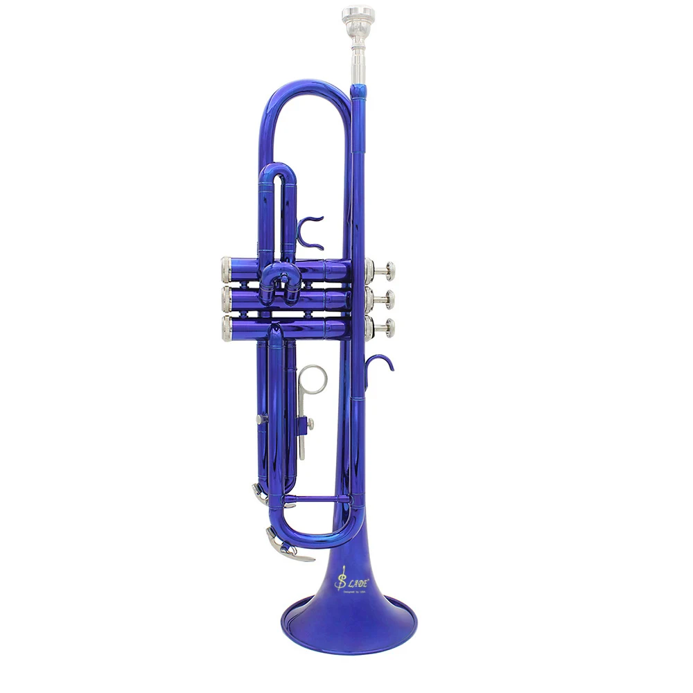 

Музыкальный Bb труба B плоский латунный тромпет изысканный прочный тромпет высококачественный ветровой инструмент с накладкой Мундштук пер...