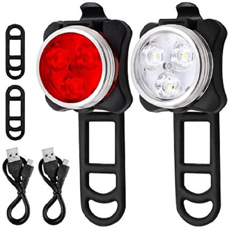 

Mountain bike tail light USB rechargeable bicycle light bicycle front light warning light