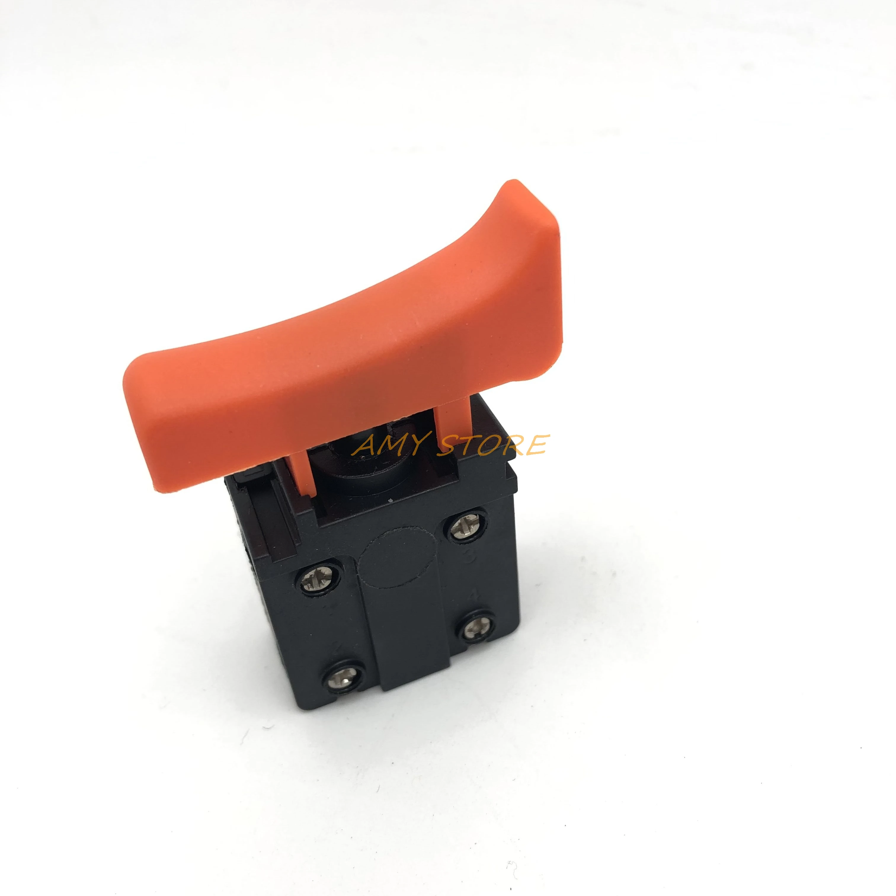 

FA3-10/2D AC 250V 10A DPST NO Momentary Electric Power Tool Trigger Switch Black Orange