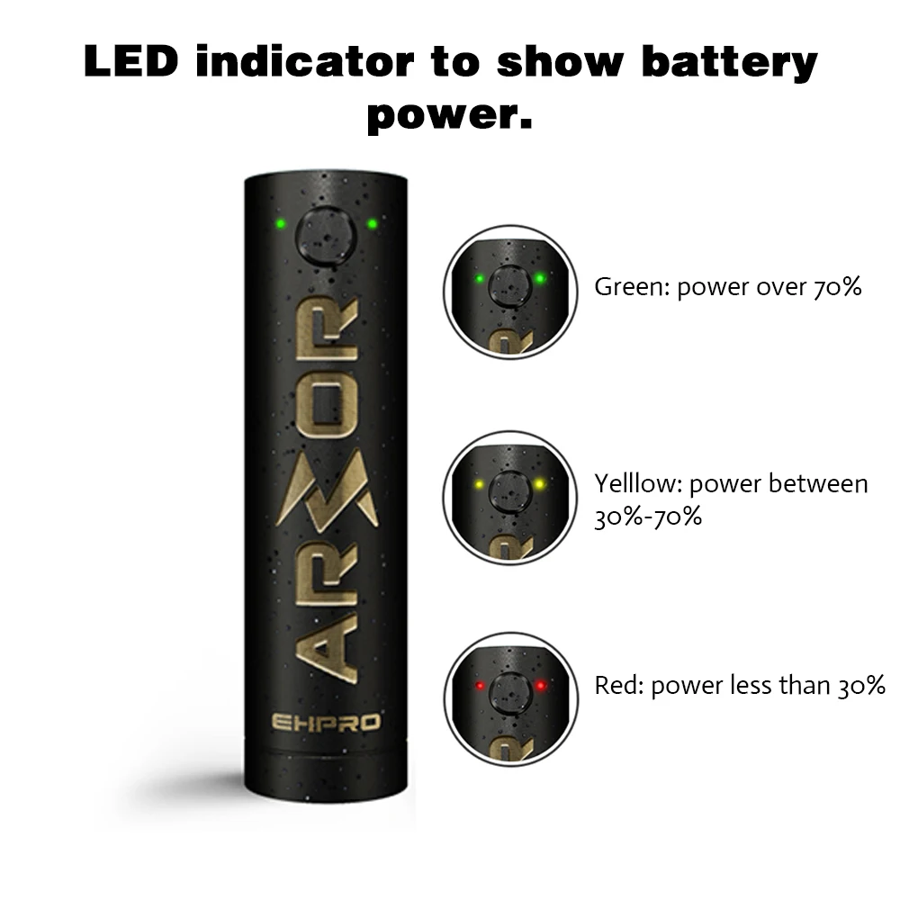 Ehpro Mechanical Thread 21700 20700 18650 Battery Electronic Cigarette Vape Mech Mod Brass | Электроника
