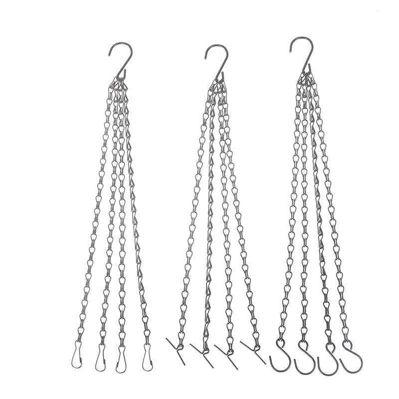 

Hanging Baskets Plant 4 Pot Basket Holder 4 Point Flower Pots Hanging Chains