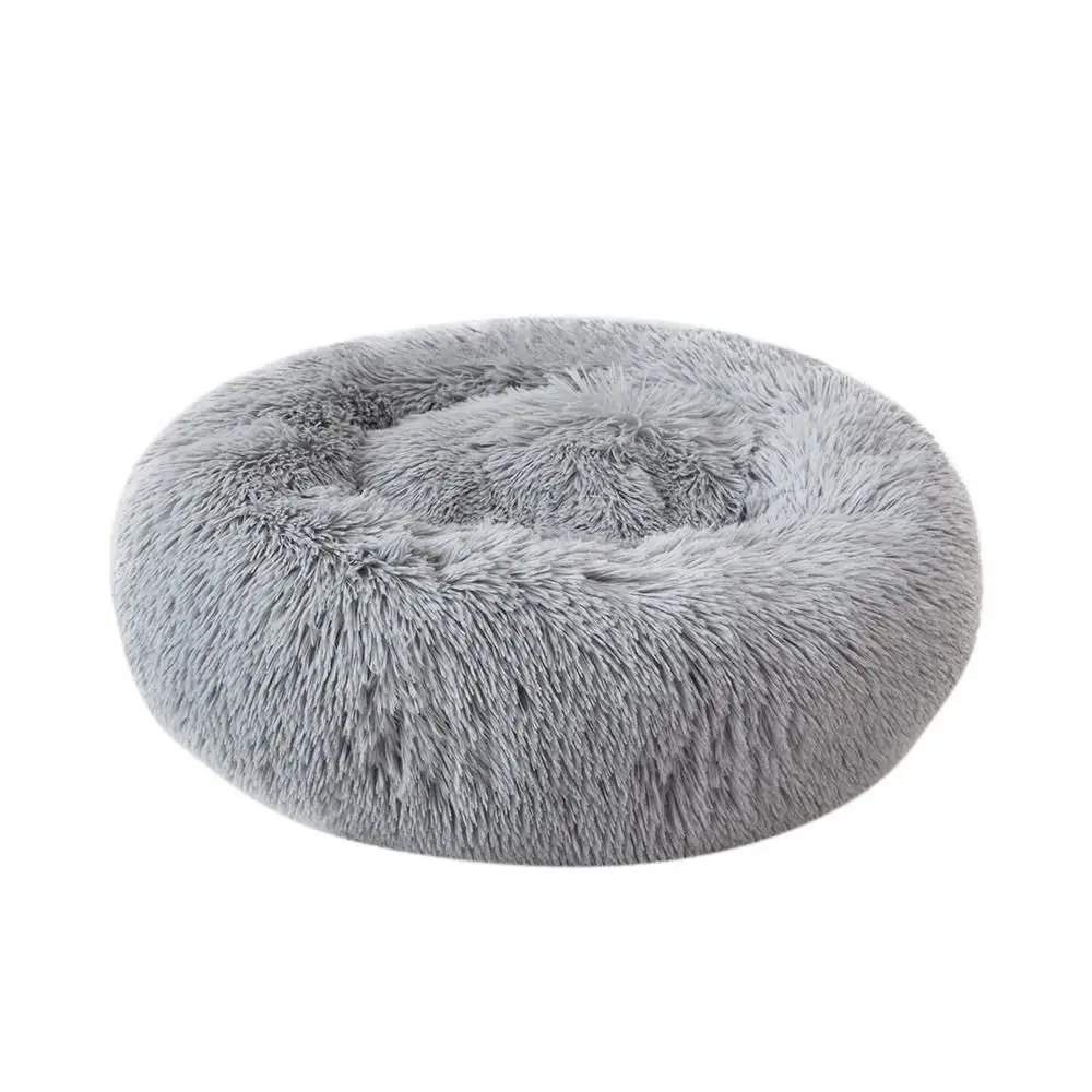 light grey Собачья кровать, собачьи корзины, осень и зима, теплый мягкий флисовый коврик, питомник для кошки, щенка, согревающий собачий домик, мягкий материал, гнездо - Цвет: light grey
