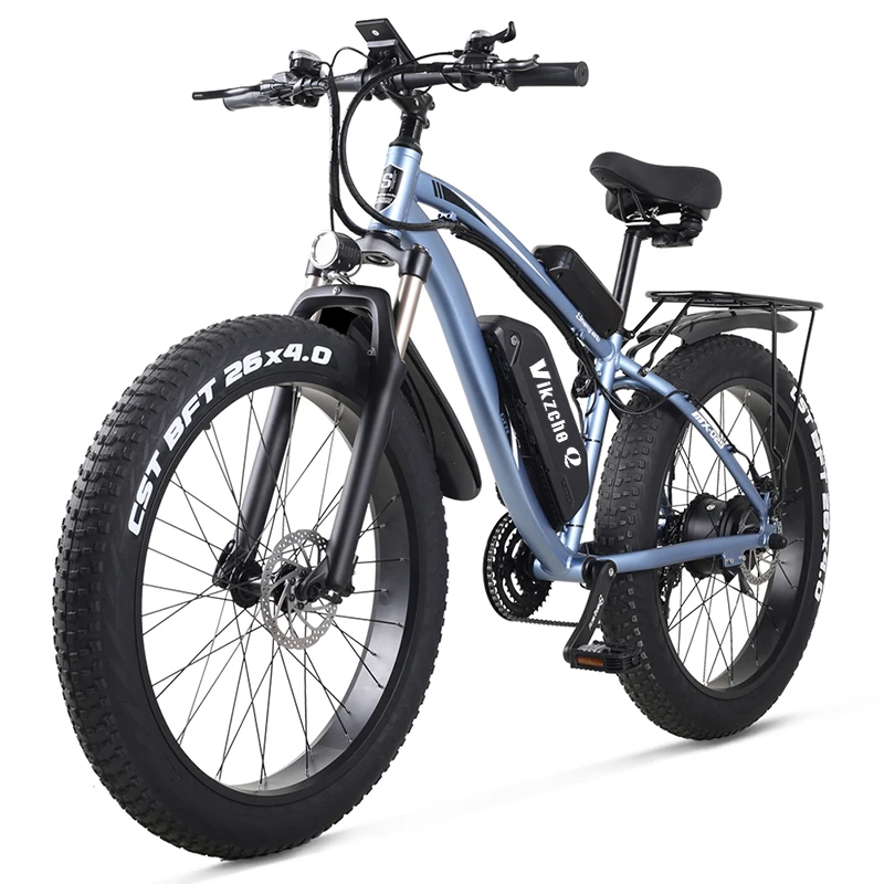Günstig Elektrische Bike 1000W Mountainbike 26 Zoll Fett Reifen Bikes 7 Geschwindigkeiten Ebike Für Erwachsene Mit 17Ah Batterie