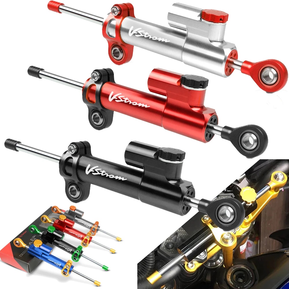 

For SUZUKI V-STROM VSTROM DL650 DL 650 2004-2012 2010 2011 2006 CNC Aluminum Motorcycle Damper Steering Stabilize Safety Control