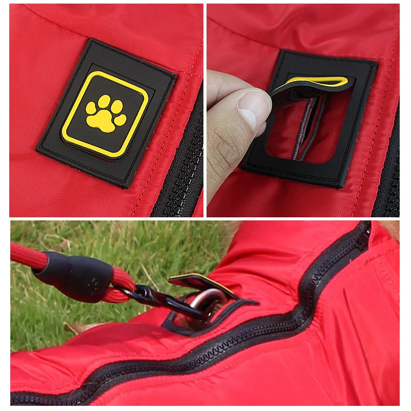 Одежда для больших собак зимние куртки женский комбинезон водонепроницаемый