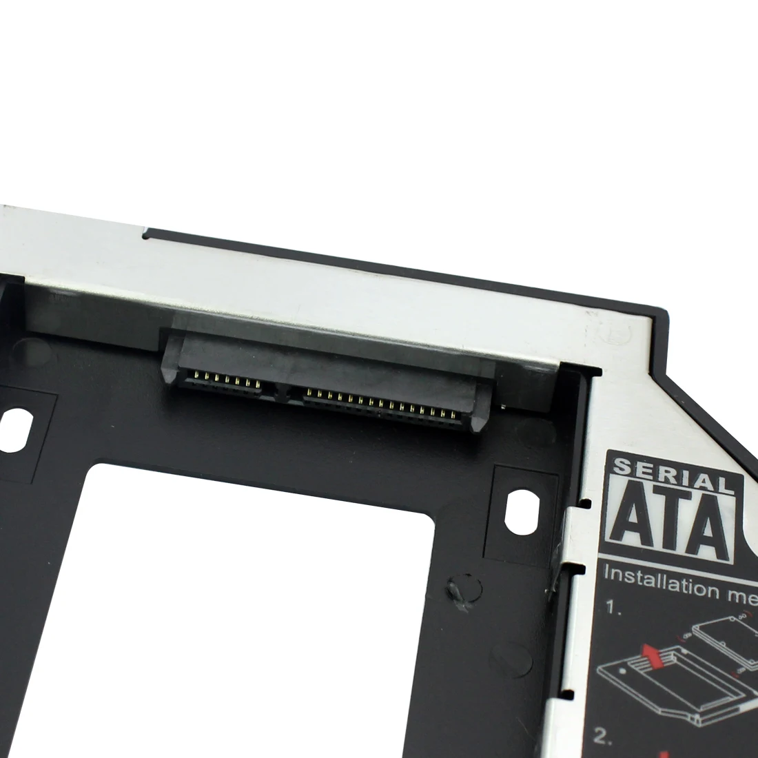 

Plastic Aluminum Universal Optibay 2nd HDD Caddy 9.5mm SATA3.0 2.5" SSD CD DVD to HDD Case Enclosure CD-ROM ODD