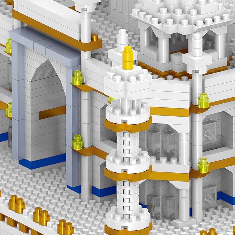 Алмазные блоки тадж махал строительные всемирно известная архитектура 3D модель