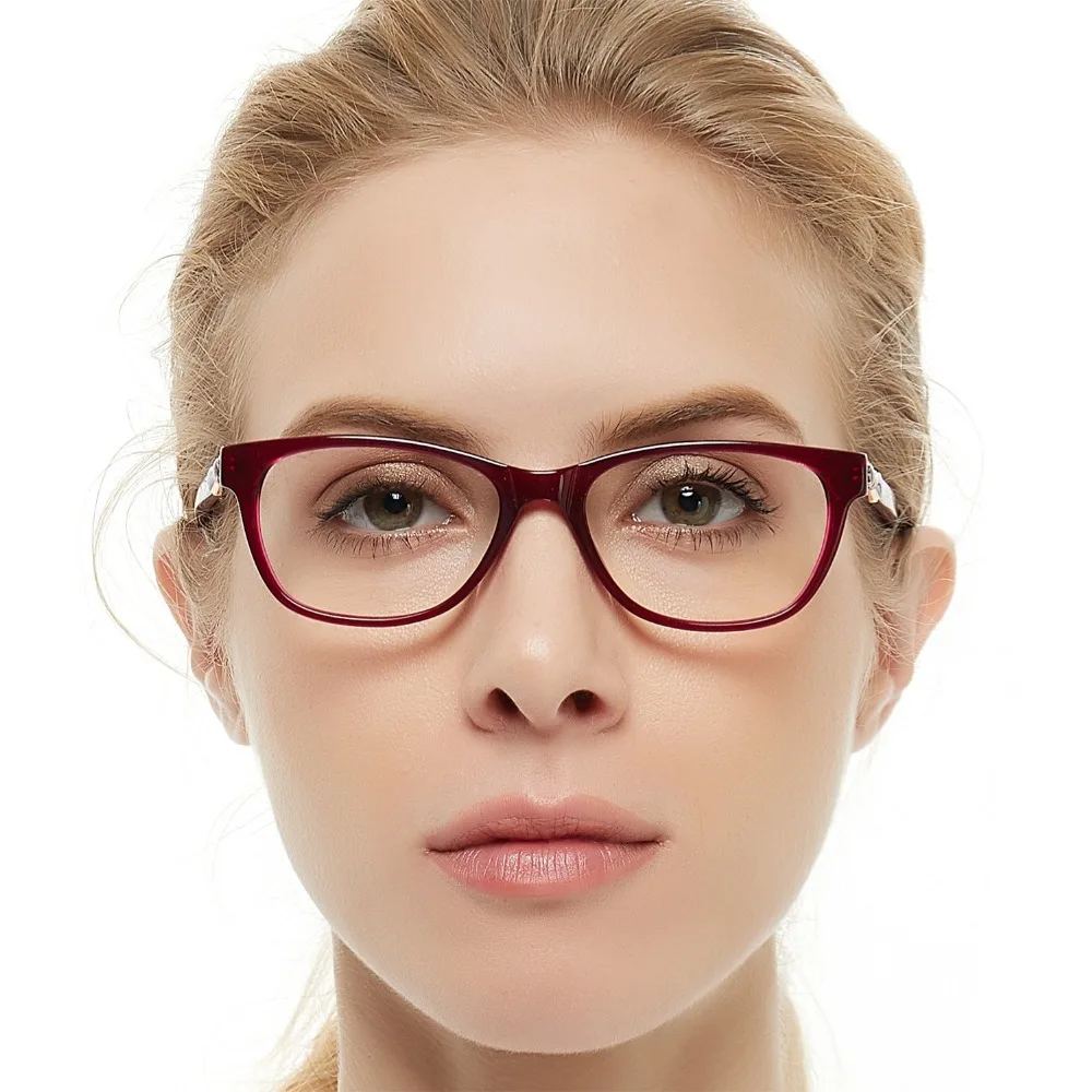 OCCI CHIARI женские очки оправа по рецепту очки с бесцветными линзами Oculos медицинские оптические очки металлические украшения красный W-CERIANI