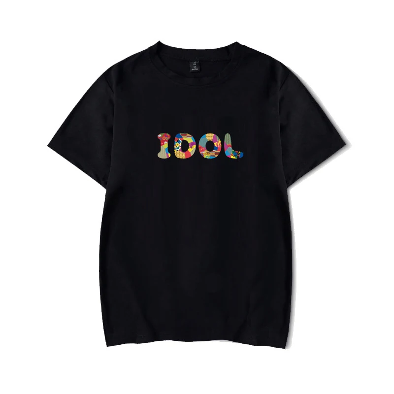 Модная белая футболка Bangtan Kpop idol с коротким рукавом летняя черная Новые