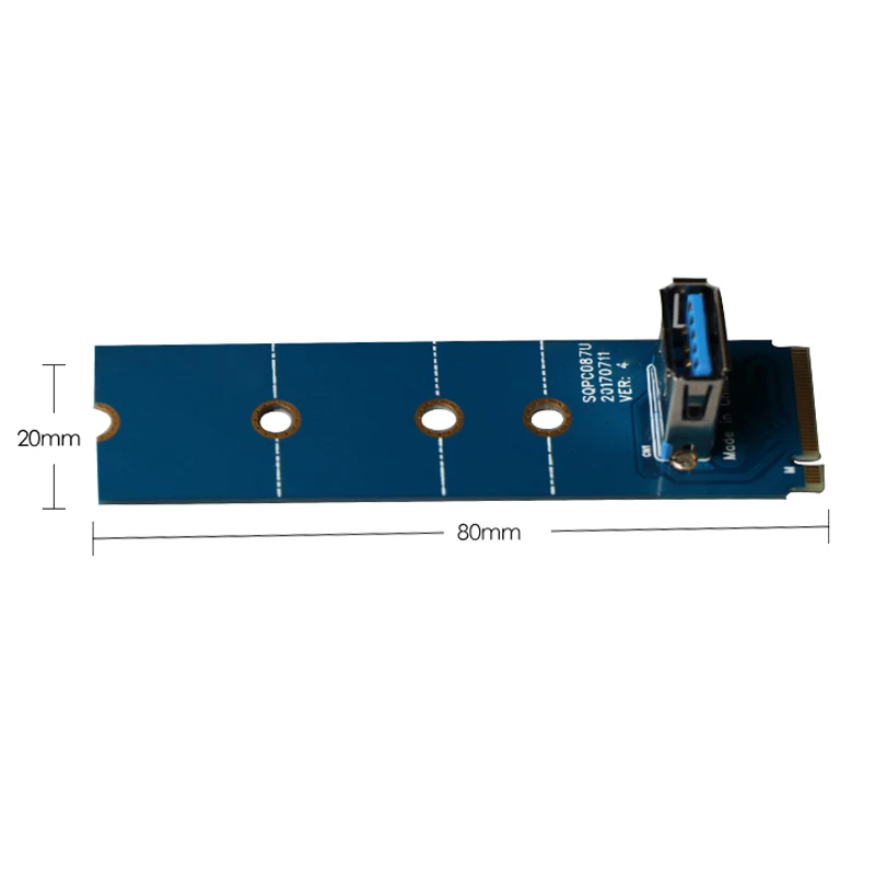 M.2 NGFF для PCI E X16 слот USB 3 0 переходная карта VGA удлинитель графическая BTC Miner