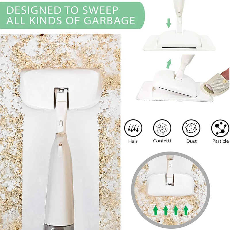 

Spray Mop & er Kit,for Floor Cleaning Multi-Purpose Wet & Dry, Vinyl,Hardwood,Laminate,with Minifiber Washable Pad