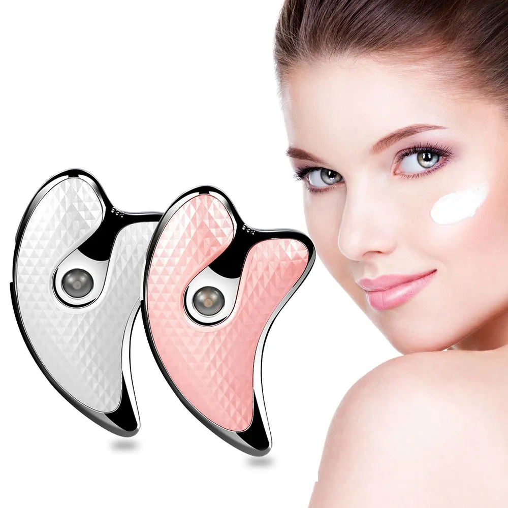 

Electric Facial Scraping Massager Microcurrent Anti Wrinkle Slim Jaw Device Eye Body Massage Board Machine Intelligent Vibration