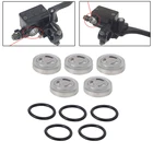 МОТОЦИКЛ главный тормоз передний или задний цилиндр резервуар прицел стекло грязь велосипед прокладка 18 мм для Honda Yamaha Kawasaki Harley