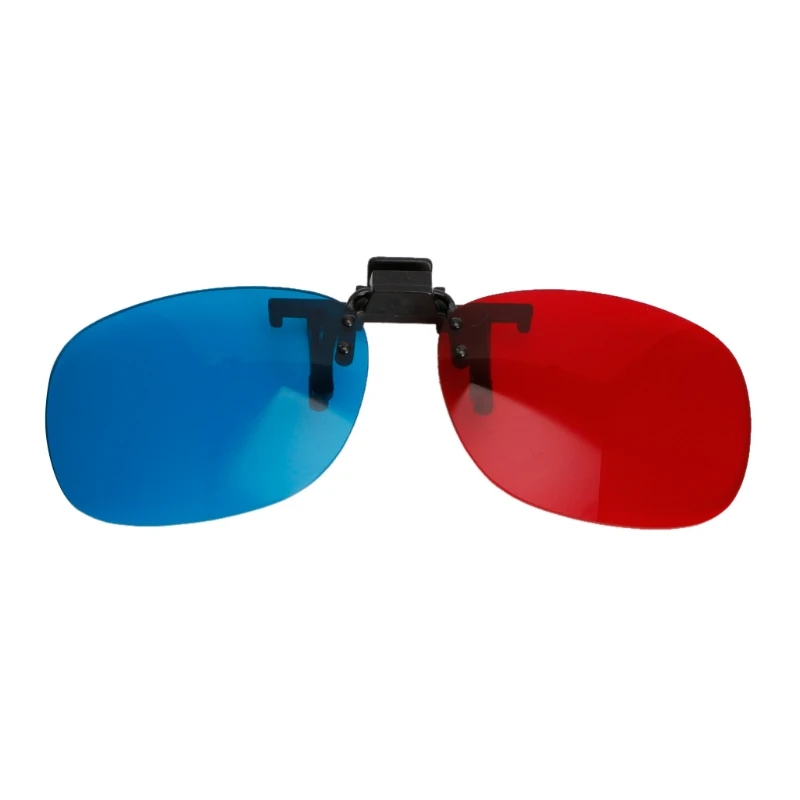 

New Red Blue 3D Glasses Hanging Frame 3D Glasses Myopia Special Stereo Clip Type