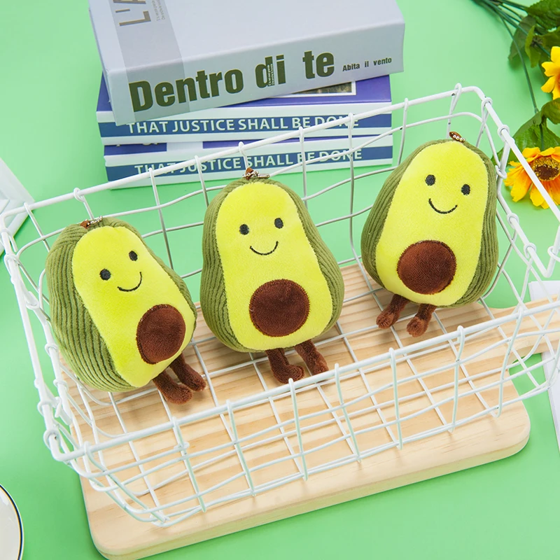 

Kawaii Toys Avocado Rrduroy Dolls Plush Key Chain Girls Children's Little Pendant Creative Gift