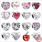 Новые оригинальные аксессуары для браслетов из серебра 925 пробы, Шарм-Бусина Подходит Для шармов Pandora, серебряные бусины 925, браслет для женщин, ювелирные изделия сделай сам, подарок