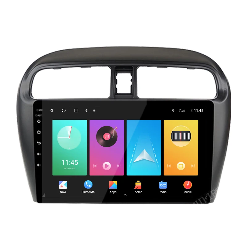 Автомагнитола 2 DIN 9 дюймов android 10 0 gps dvd-плеер для Mitsubishi mirage attrage 2012 2018 автомобильное