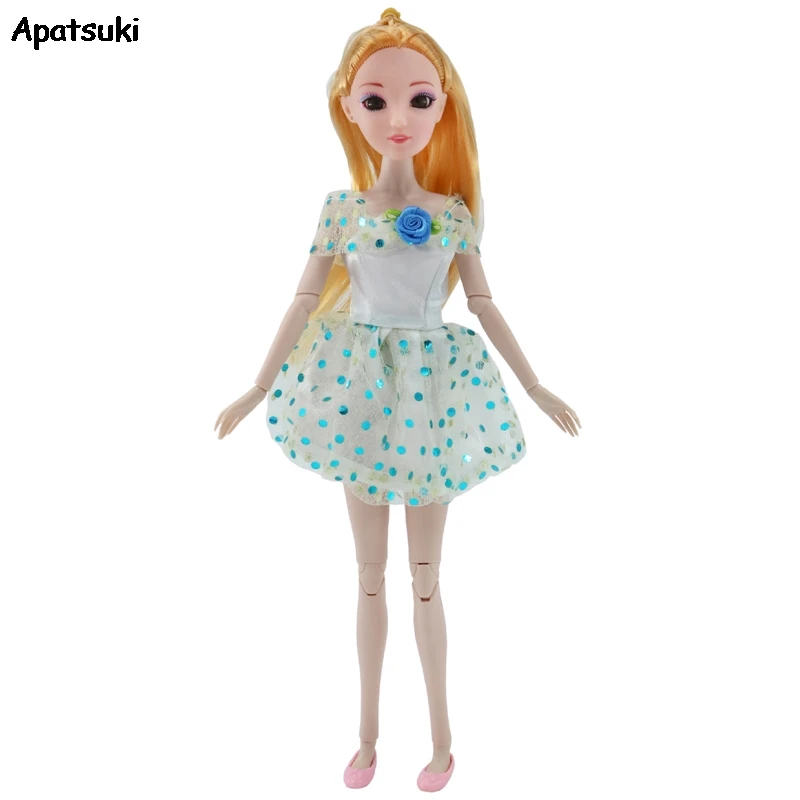 Голубая розовая синяя юбка для кукол Барби Одежда куклы 1/6 BJD милые вечерние