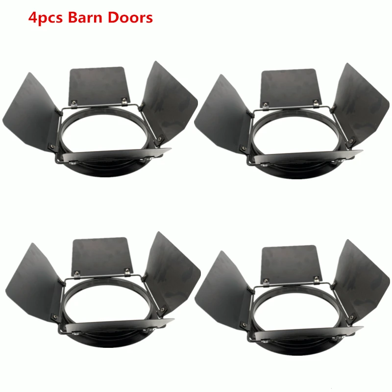 Корпус света f, 4 шт., RGBWA + УФ 6 в 1, 300 Вт, светодиодный COB просветильник с дверцами в сарае, алюминиевый светодиодный стробоскоп с эффектом, сцсветильник, освещение для диджея валентина александровна дегтева кошмар в сарае у бабы вали