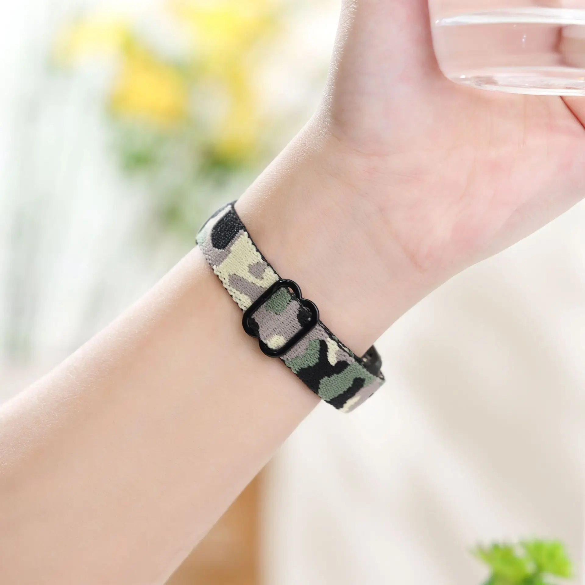 

Elastic Bracelet for xiaomi mi band 5 6 strap nylon solo Loop smart watchband Replacement Scrunchie belt for xiaomi mi band 4 3