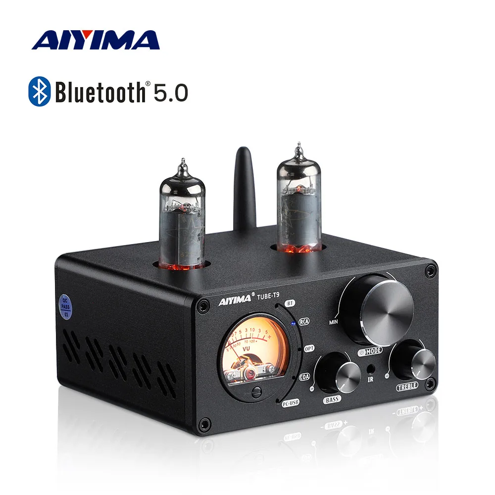 AIYIMA аудио T9 Bluetooth 5 0 вакуумный трубчатый усилитель USB DAC стерео приемник