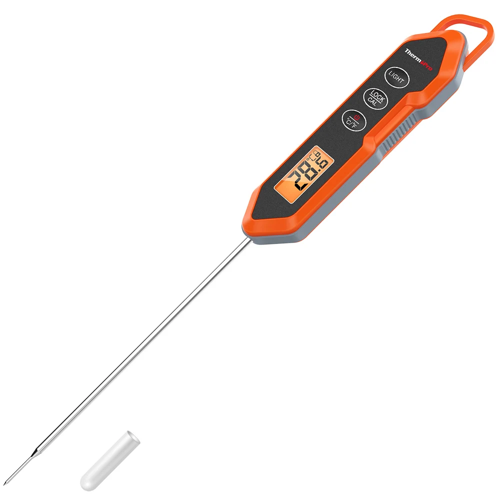Термометр ThermoPro TP15H цифровой, водонепроницаемый, с подсветкой, для мяса, барбекю, приготовления пищи, молока, духовки - изображение