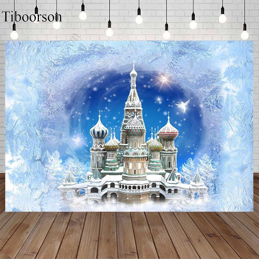 

Winter Wonderland Ice Castle Photography Backdrop Snowflake Frozen Theme Birthday Background Fairytale Princess Girl Baby Party