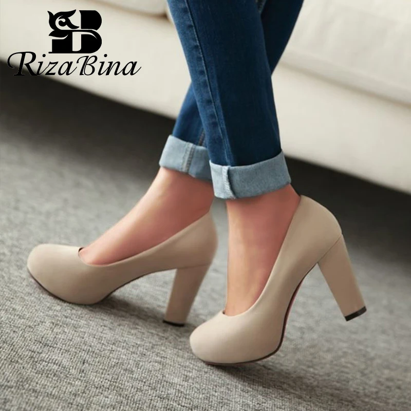 Туфли-лодочки женские на платформе и толстом высоком каблуке размеры 34-43 | Обувь