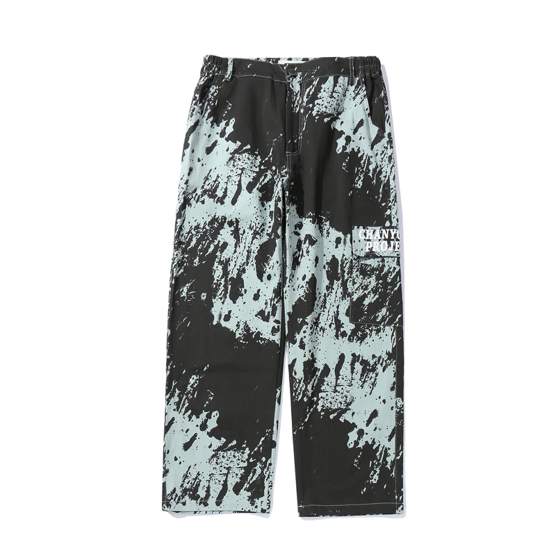 Хип-хоп уличная одежда мужские брюки-карго повседневные Ретро стиль галстук