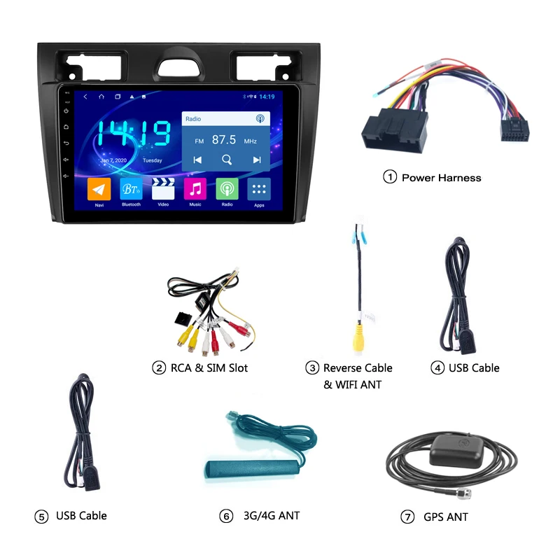 

Car Stereo Intelligent System Android 10 For Ford Fiesta Mk5 2002-2008 Audio Video Multimedia Navigation 2din DVD Player
