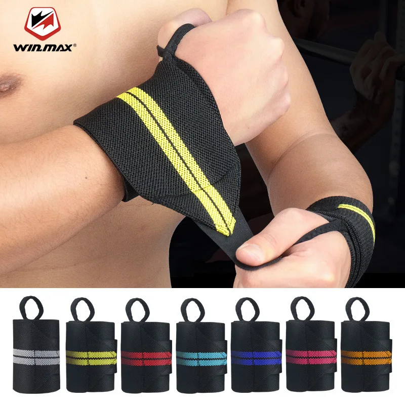 

1Pcs Wrist Support Gym Weight Lifting Training Weight Lifting Gloves Grip Barbell Straps Wraps Wrist Bracers Sports Wristband