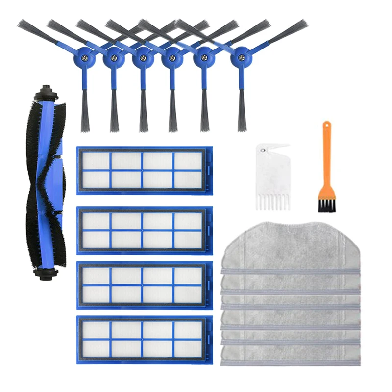 

Подходит для Eufy RoboVac L70, набор для замены робота-подметания, вращающаяся щетка, боковая щетка, фильтр, ткань для швабры