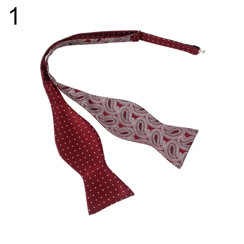 

Ties Men Adjustable Self Bow Ties Necktie Neckwear Business Wedding Party Supplies