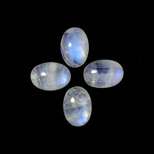 Higt Quality 5X7MM Natural Rainbow Moonstone Oval Cabochon Loose Gemstone