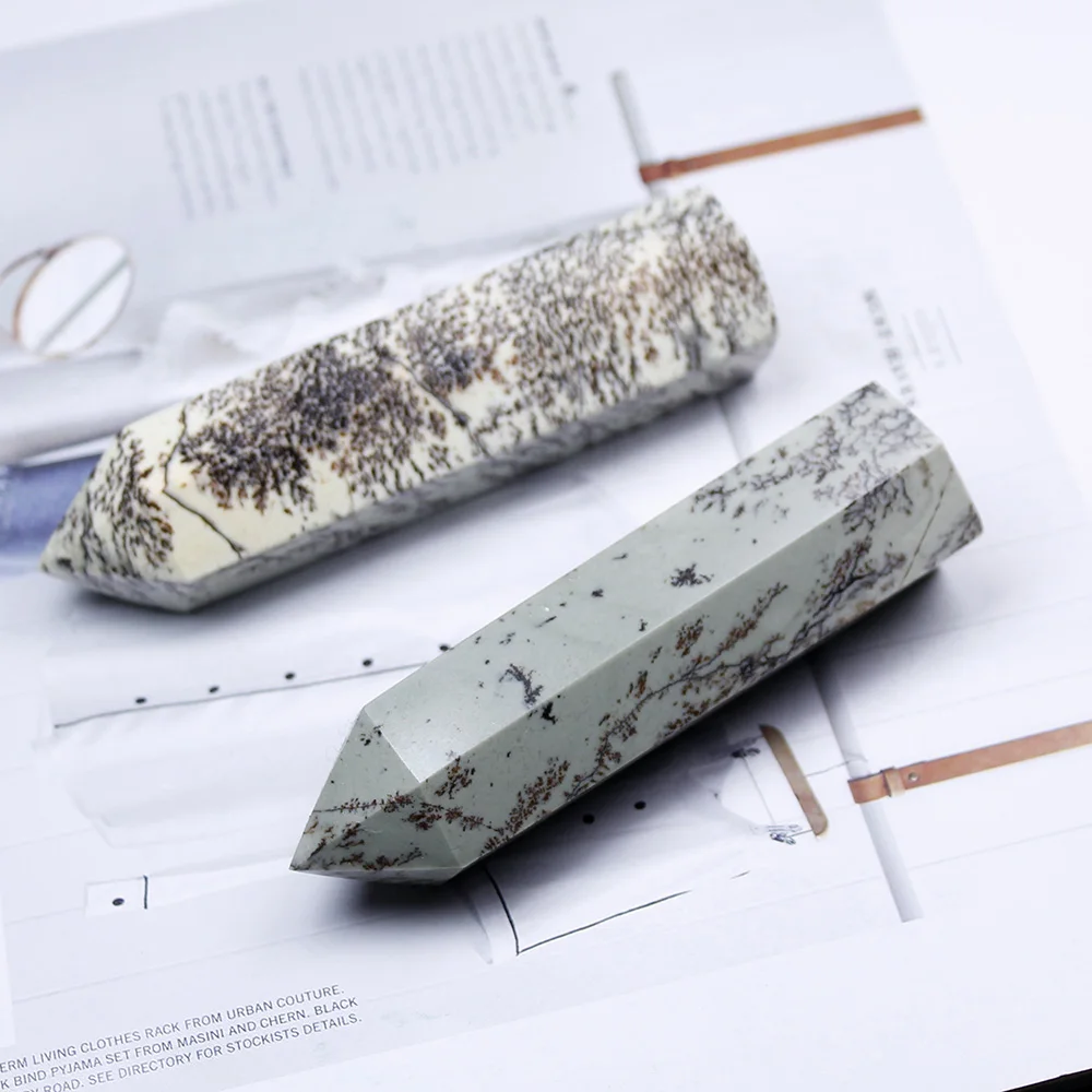 AP 1 шт. Хрустальная трава Нефритовая колонна восстанавливающий энергию камень