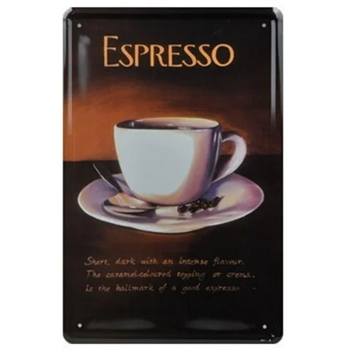 

20X30cm Vintage Metal Tin Sign Painting Retro Mural Poster Craft Cafe Coffee Espresso Bar Pub Wall Decoration Announcement Sign