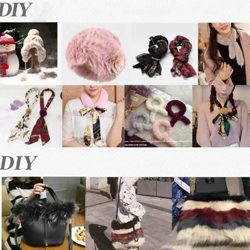 Меховые аксессуары лента из искусственного кроличьего меха сделай сам отделка