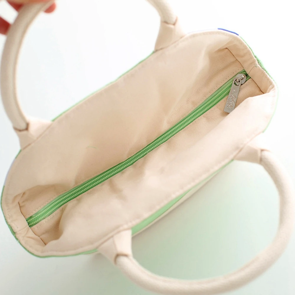 Новая модная красивая Холщовая Сумка для ланча с принтом утолщенная