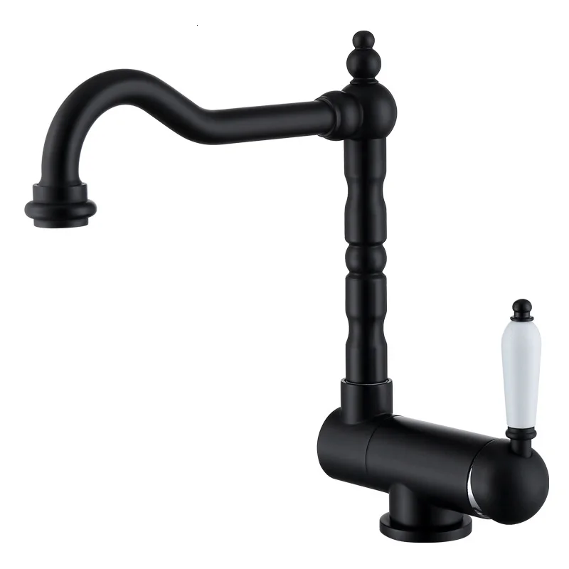 Вращающийся на 360 градусов кухонный кран смеситель для горячей и холодной воды