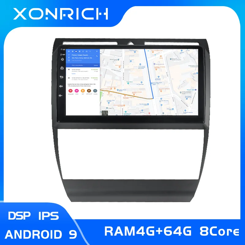 Android 9,0 gps навигация автомобильное радио для Audi A6 S6 RS6 1997-2004 wi-fi-мультимедиа HD сенсорный экран AUX USB поддержка Carplay 4G 64G