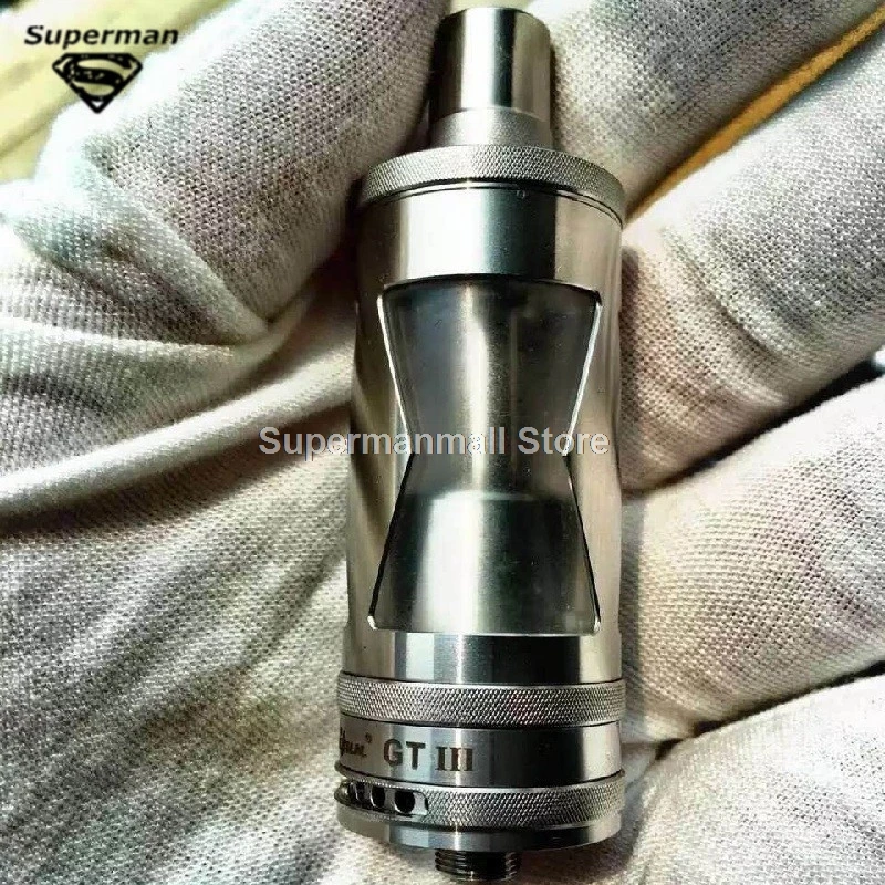 

New Taifun GT3 RTA Pyrex Glass Tank fit 510 Box Mods Positive Pole Air Flow Control Adjustable Replaceable E cigarette Atomizer