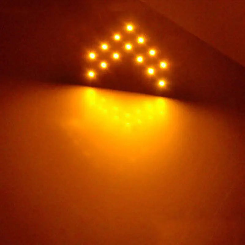 2x 14-SMD светодиодный индикатор поворота стрелы для бокового зеркала автомобиля