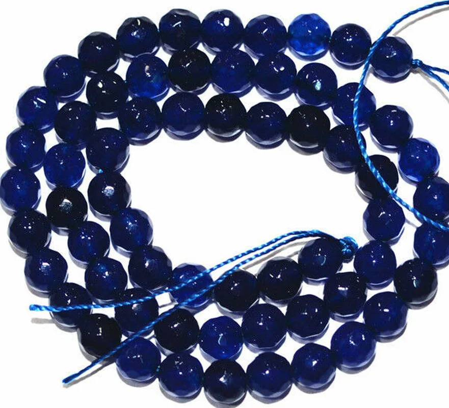 Новые бразильские граненые синие сапфировые драгоценные камни 6 мм свободные