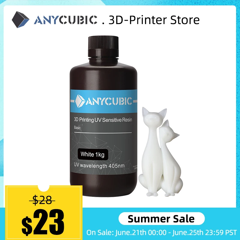 ANYCUBIC 405nm УФ смола для Фотон фотоны 3d принтер ЖК дисплей ультрафиолетовое