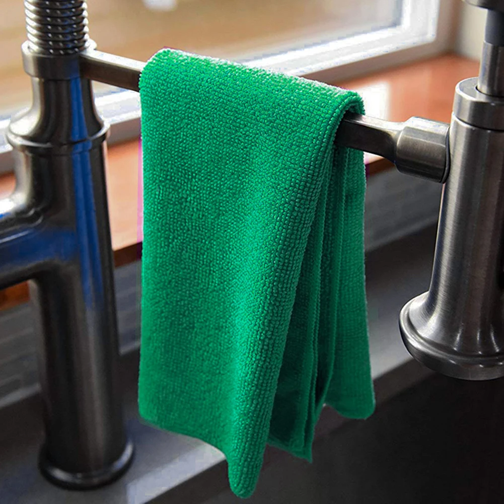 

10PCS 25 x 25CM Car Wash Towel Car Cleaning Drying Cloth Hemming Care Cloth Wash Towel Home Automobile Accessories